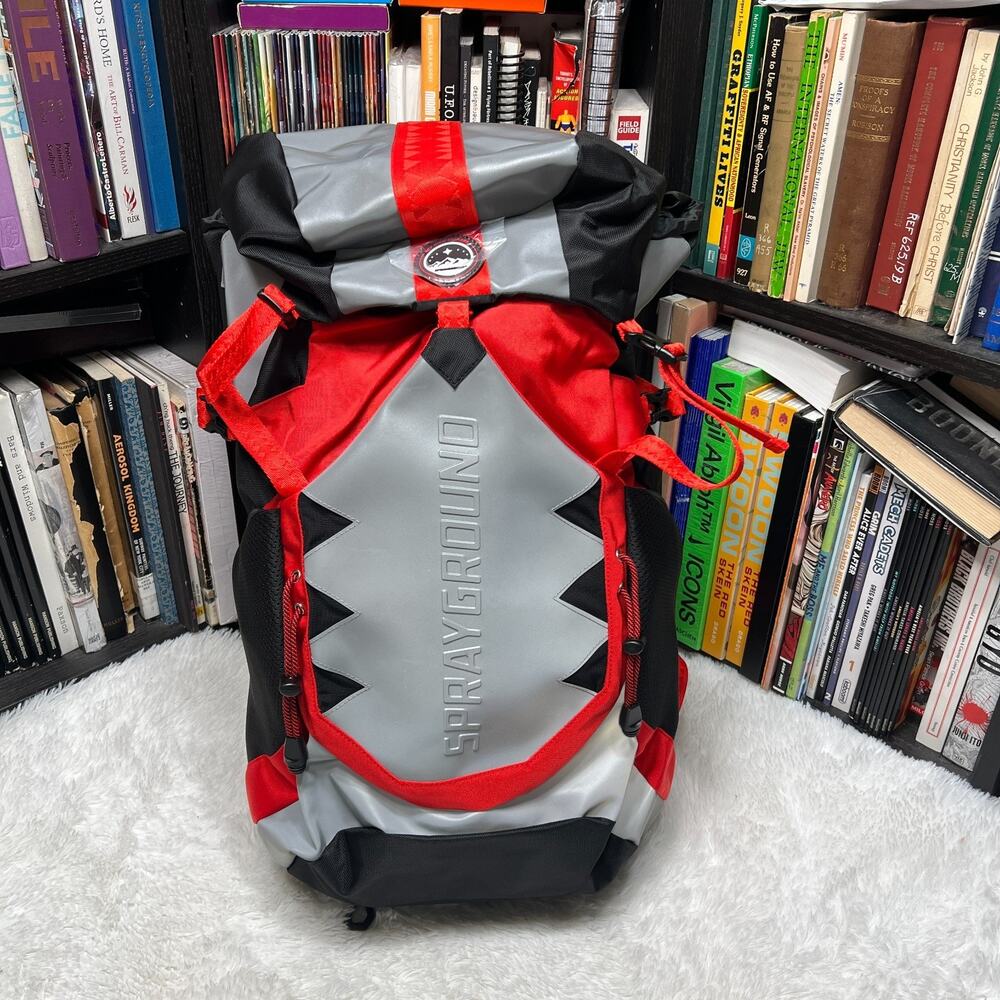 SPRAYGROUND HIGH SEEKERS ARCTIC GLOBAL BACKPACK HIKING / CAMPING REFELCTIVE
